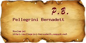 Pellegrini Bernadett névjegykártya
