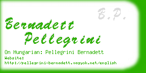 bernadett pellegrini business card